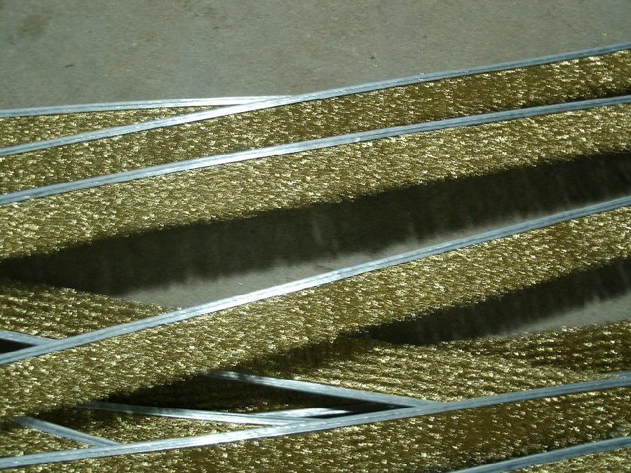 鋼帶鋼絲條刷（鍍銅鋼絲，厚度3到8mm不等）